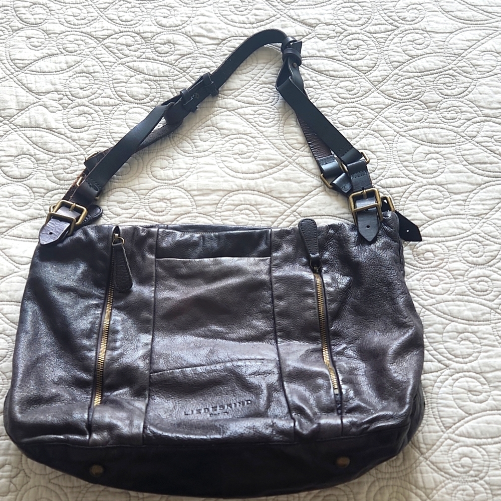 Liebeskind Berlin Purple-gray Hobo M Shoulder bag